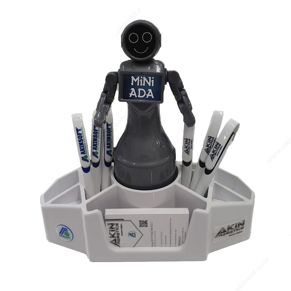 Mini Ada Kalemlik (Gri - Beyaz)