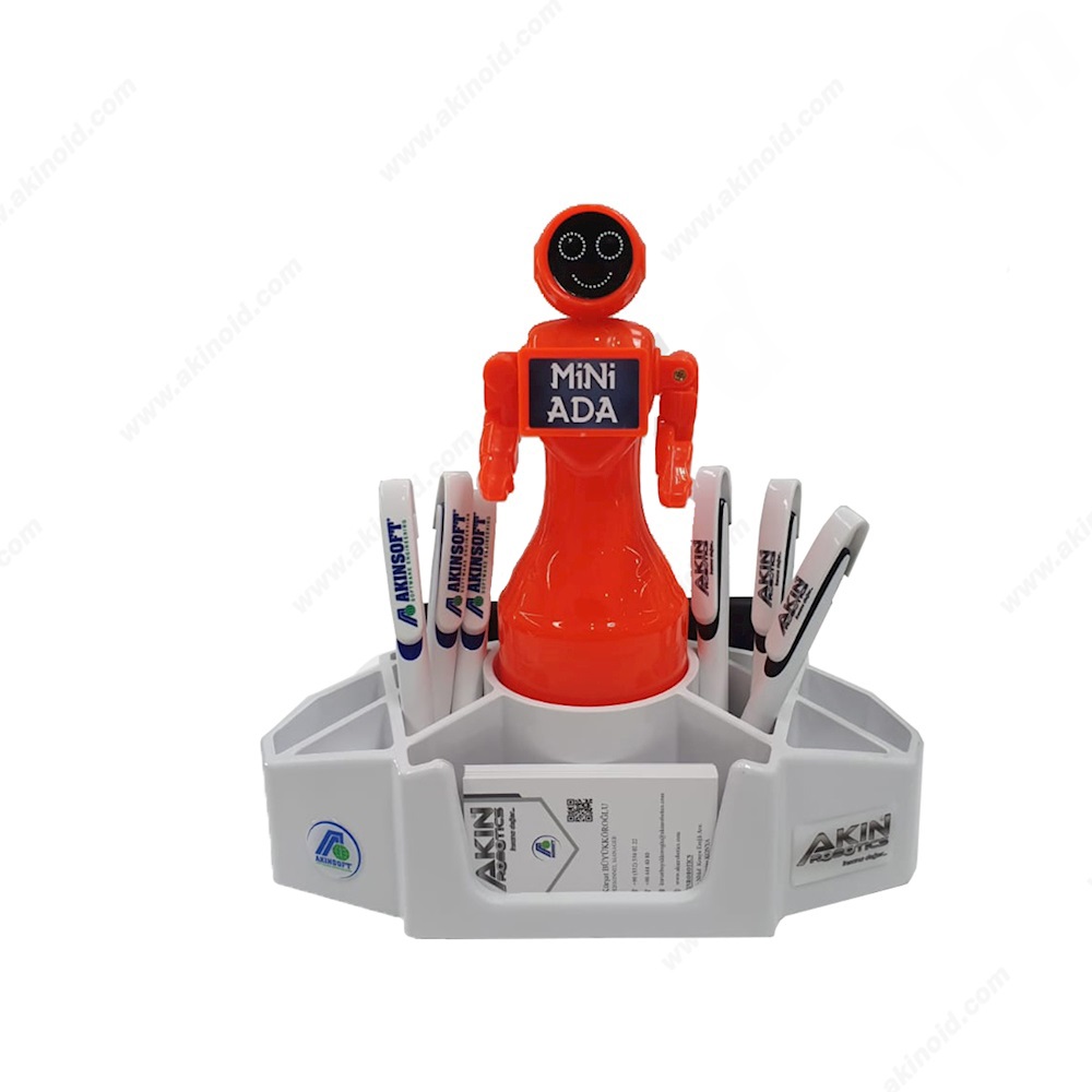 Mini Ada Kalemlik (Turuncu - Beyaz)